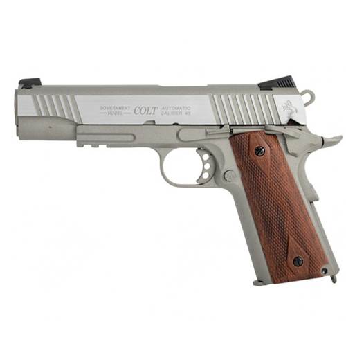 Colt 1911 Rail Gun Airsoft gun (Wood Grips)