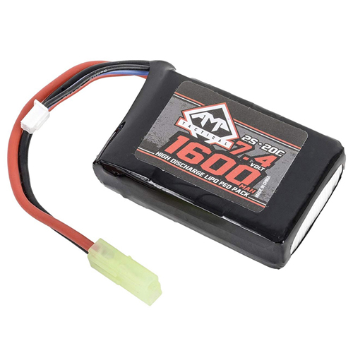 1600mAh 7.4V LiPo PEQ Airsoft Battery
