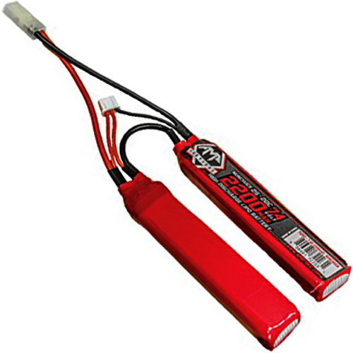 2200mAh 7.4V LiPo 20C Cont. Airsoft Battery