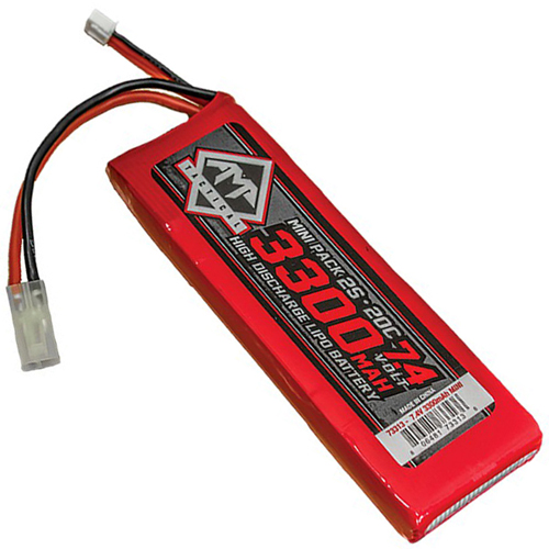 3300mAh 7.4V LiPo 20C Cont. Airsoft Battery