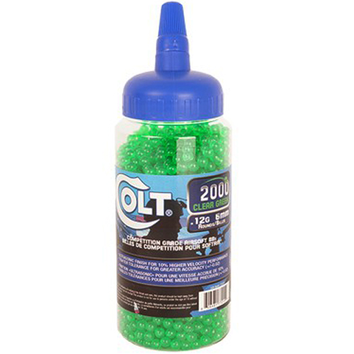 .12g Colt Green Airsoft BBs - 2000ct