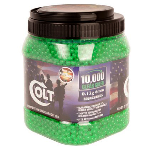 .12g Colt Green Airsoft BBs - 10000ct
