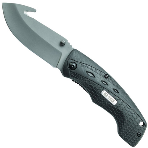 Schrade Old Timer Copperhead F-E Gut Hook Liner Lock Folding Knife