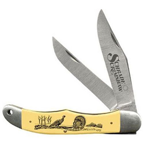 Schrade Middleman 3 Blade Duck Scene 2 Folding Knife