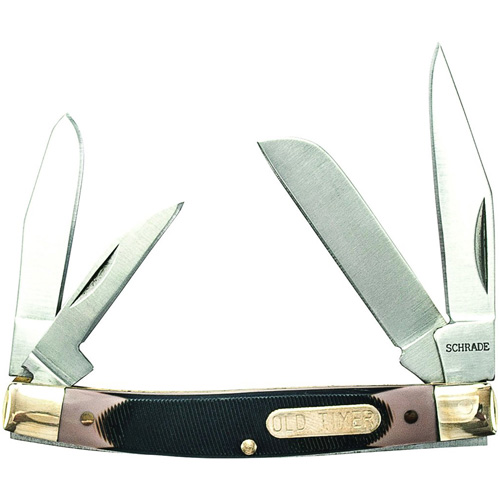 Schrade Old Timer Workmate Folder 4 Blade Delrin Handle