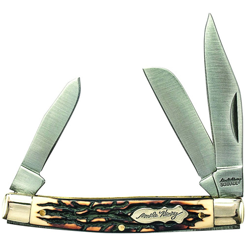 Schrade Rancher 3 5/16 inch Closed 3 Blade Folder