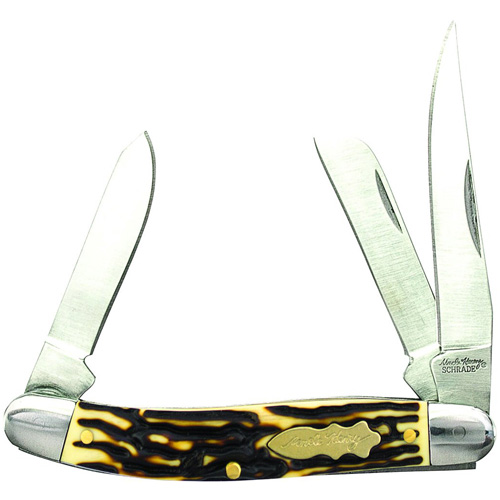Schrade Premium Stock 3 9/16 Inches Closed 3 Blade