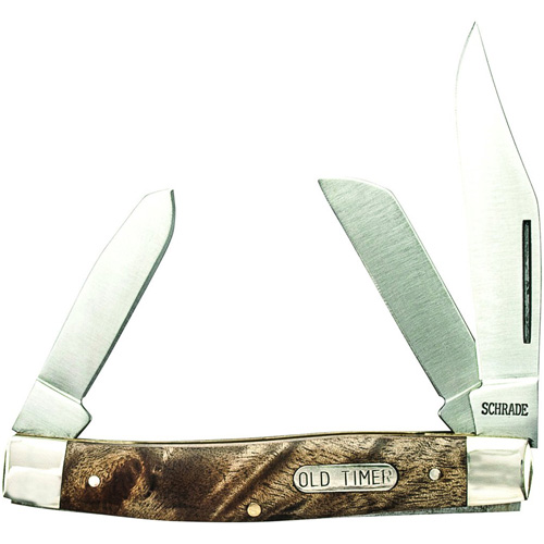 Schrade 4 Inches Closed Senior With Iron Wood Handle