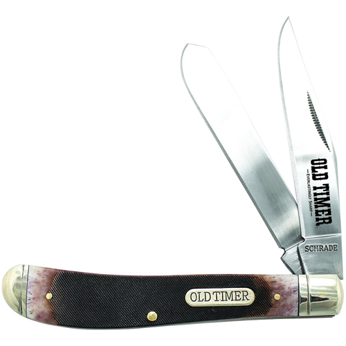Schrade OT Gunstock Trapper Folding Pocket Knife
