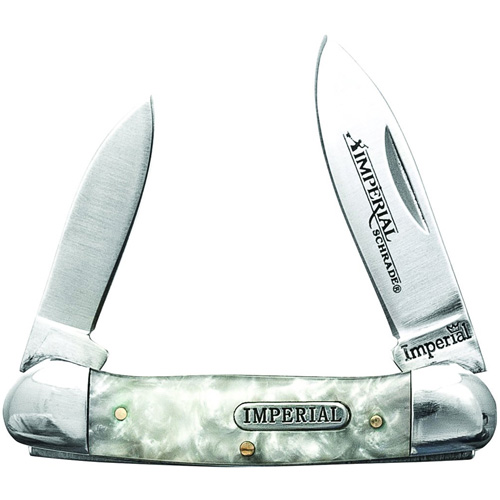 Schrade Imperial Cracked Ice Small Canoe Folding Knife