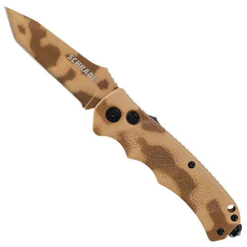 Schrade Push Button Lock Tanto Blade Knife
