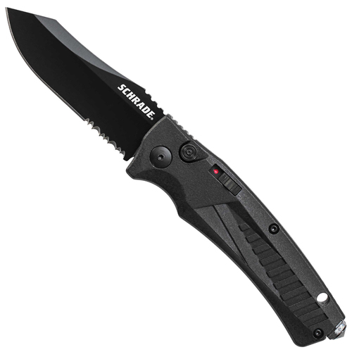 Schrade Push Button Lock Folding Blade Knife