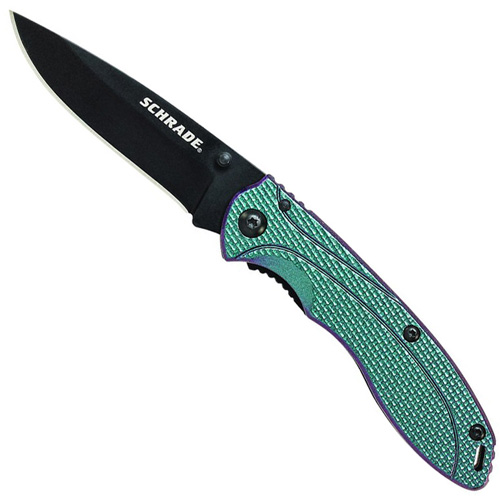 Schrade Color Shifting Aluminum Handle Folding Knife