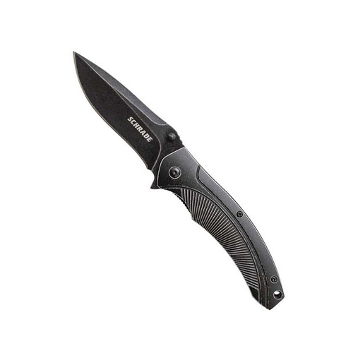 Schrade Stonewashed Aluminum Handle 8.41 inch Folding Knife