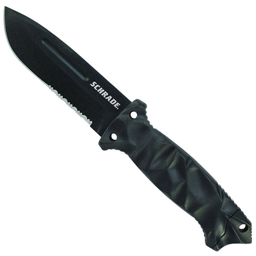 Schrade Full Tang Partially Serrated Drop Point Fixed Blade Knife