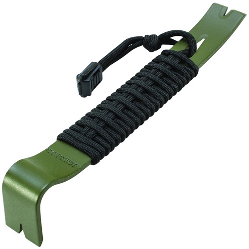 Schrade Olive Drab Green Paracord Wrapped 7.5 Inch Overall Pry Bar
