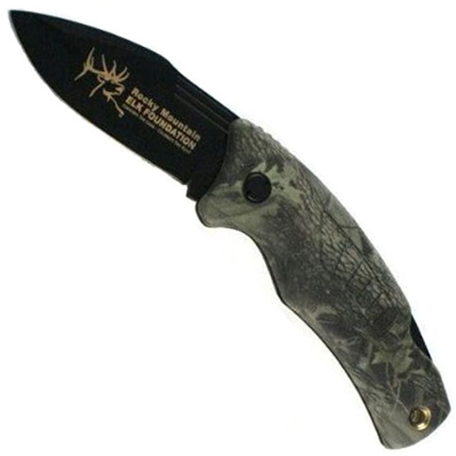 Schrade Tough Rocky Mountain Elk Foundation Conserve Folding Knife