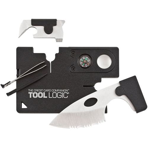 Sog Black Credit Card Companion with Lens Compass
