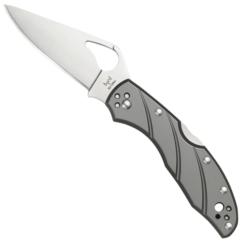 Spyderco Byrd Meadowlark 2 Plain Titanium Folding Knife