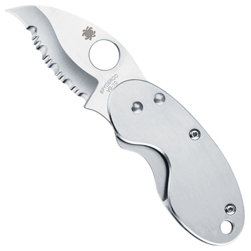 Spyderco Cricket Stainless Steel Spyder Edge Folding Knife