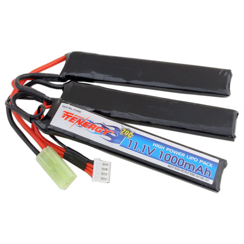 11.1V 1000mAh 20C Crane Style Tube Size Battery