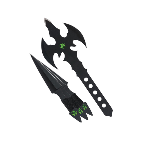 Black Legion Toxic Throwing Axe And Knife