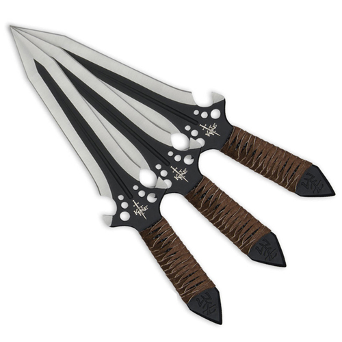 HellHawk 9 3/4 Inch Triple Set Throwing Knife