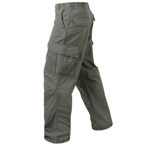 Mens Vintage Vietnam Rip-Stop Fatigue Pant
