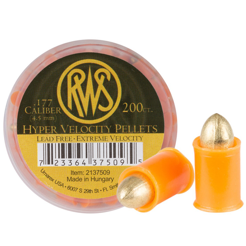 RWS HyperVelocity Pellets 0.177 cal Airgun Ammunition