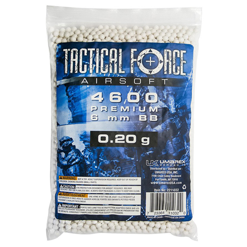 Tactical Force .20g 6mm Airsoft BBs 4600ct