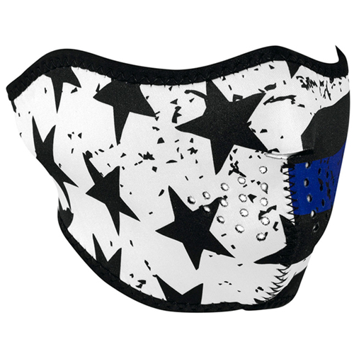 Thin Blue Line Half Face Mask