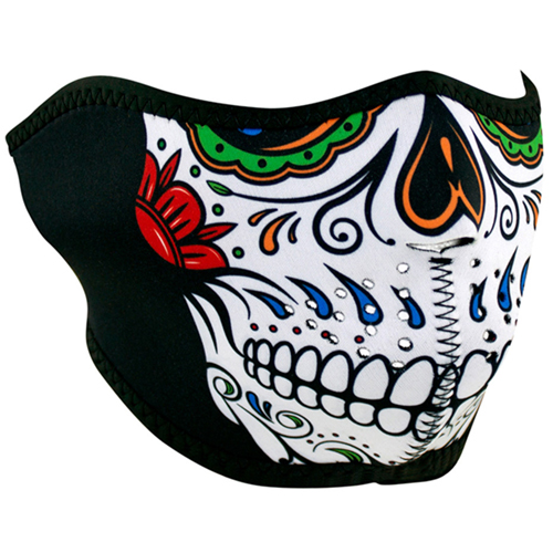 Muerte Skull Reversible Half Face Mask