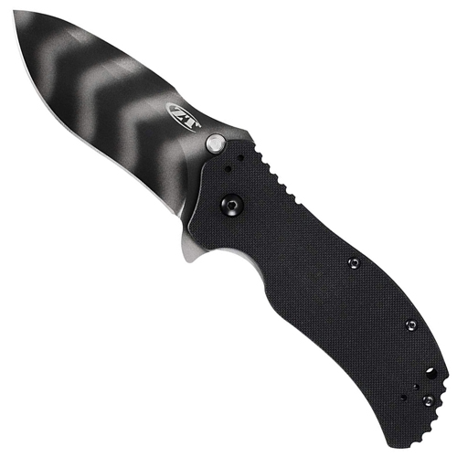 Zero Tolerance 3-1/4 Inch Black Tiger Stripe Blade Folding Knife