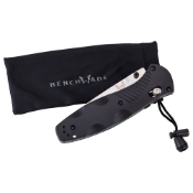 Benchmade Barrage Axis-Assisted 3.6 Inch Satin Plain Blade Folding Knife