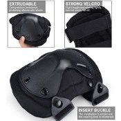 Tactical Hard Knee Pads (Black)