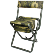 Deluxe Camo Stool w/ Pouch Back
