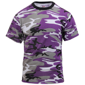 Colored Camo Mens T-Shirts