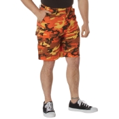 Mens Colored Camo BDU Shorts