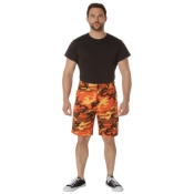 Mens Colored Camo BDU Shorts