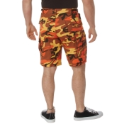 Mens Colored Camo BDU Shorts
