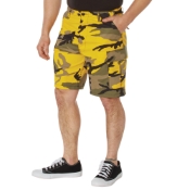 Mens Colored Camo BDU Shorts