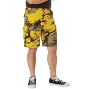 Mens Colored Camo BDU Shorts