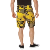 Mens Colored Camo BDU Shorts
