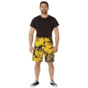 Mens Colored Camo BDU Shorts