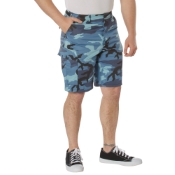 Mens Colored Camo BDU Shorts