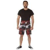Mens Colored Camo BDU Shorts