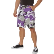 Mens Colored Camo BDU Shorts