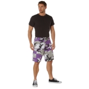 Mens Colored Camo BDU Shorts