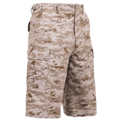 Mens Long Length Camo BDU Short