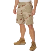Mens Colored Camo BDU Shorts